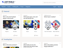 Tablet Screenshot of justrivals.com
